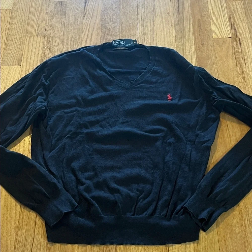 Polo Ralph Lauren Pima Cotton V-Neck Sweater Sz M